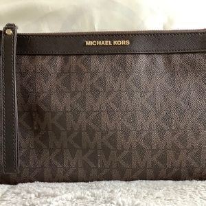 Michael Kors Leather Wristlet